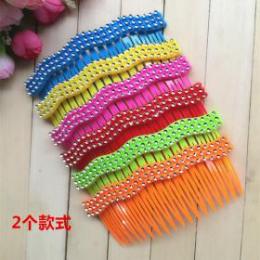 一元可愛兒童插梳 兩個款式 混發 波浪插梳 一元兩元店